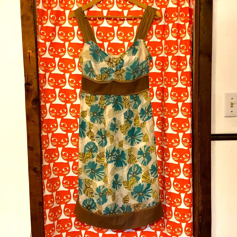 Forever flower print sleeveless dress